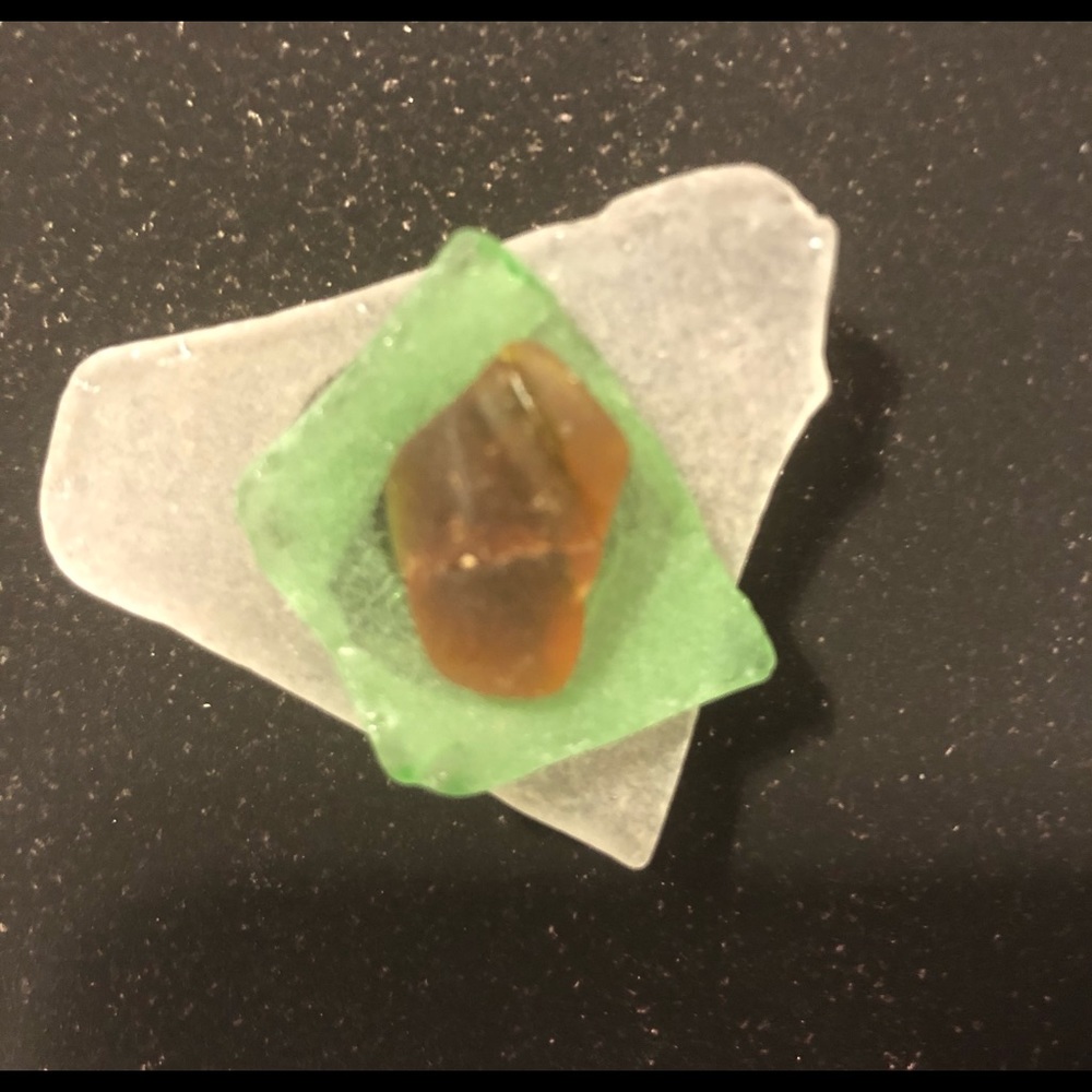 Maine Sea Glass Fridge magnets handcrafted.